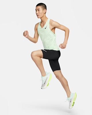 NIKE ナイキ エアロスイフト 1/2レングス タイツ グレー M Nike エアロスイフト ロング タイツ M グレー マラソン スパッツ M